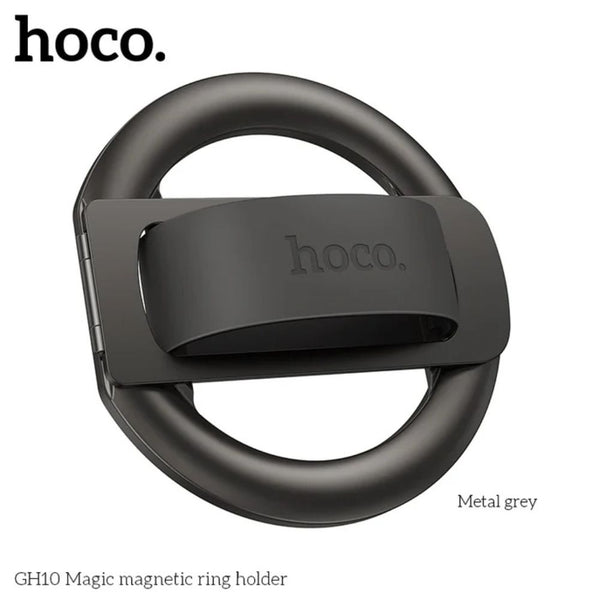 HOCO GH10 Magic Magnetic Ring Holder Stand with N52 magnets and foldable phone stand