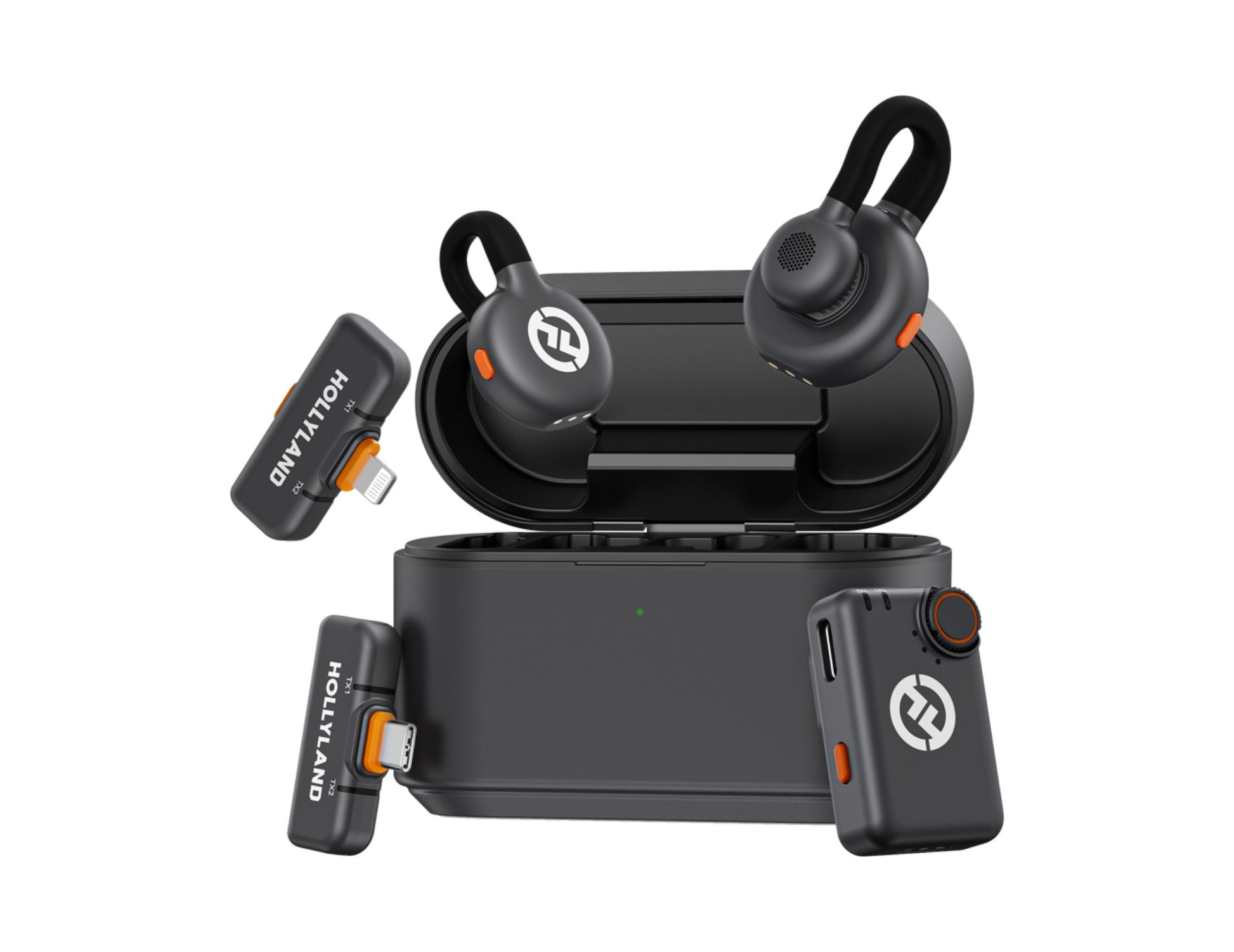 Hollyland LARK M2S Ultimate Combo wireless lavalier microphone for content creation.