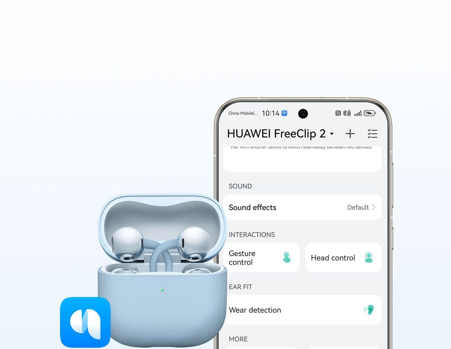 HUAWEI FreeClip 2 open-ear wireless earbuds with charging case Qatar