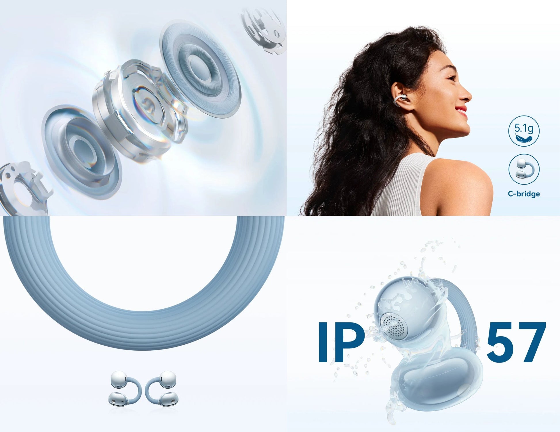 HUAWEI FreeClip 2 open-ear wireless earbuds with charging case Qatar