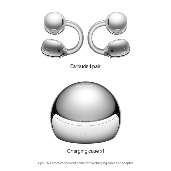 HUAWEI FreeClip 2 S wireless open-ear earbuds Bluetooth 6.0 Space Silver Qatar