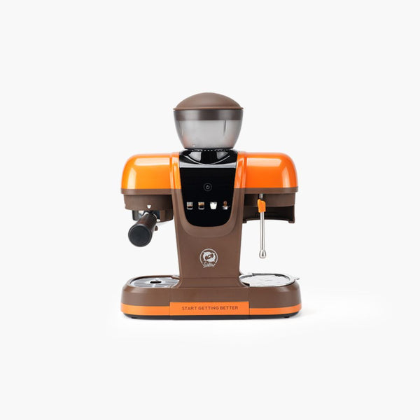 iCafilas ME2603 semi-automatic espresso coffee maker with built-in grinder, 19-bar pressure and milk frothing steam wand in Qatar