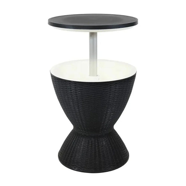 Ice Table Multifunctional Outdoor Cooler Table Black 8 Gallon 40 Can Capacity Qatar