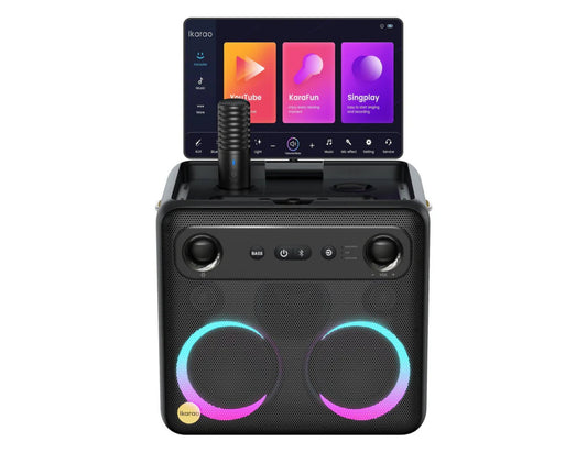 Ikarao Break X2 280W smart party speaker karaoke machine with 10.1 inch touchscreen and wireless microphones Qatar