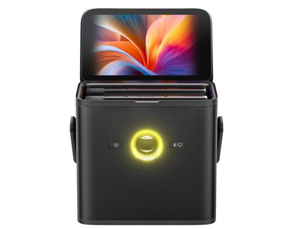 Ikarao Shell S3 black portable 80W karaoke machine with wireless microphones and lyrics display Qatar