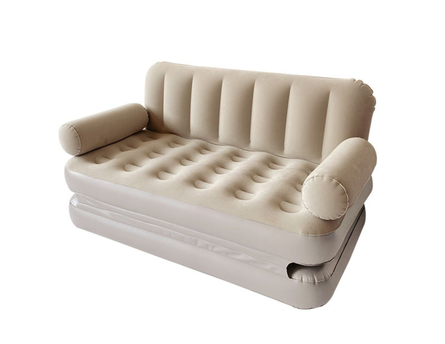 Inflatable Folding Sofa JR-5058 beige portable air sofa for indoor and outdoor use Qatar
