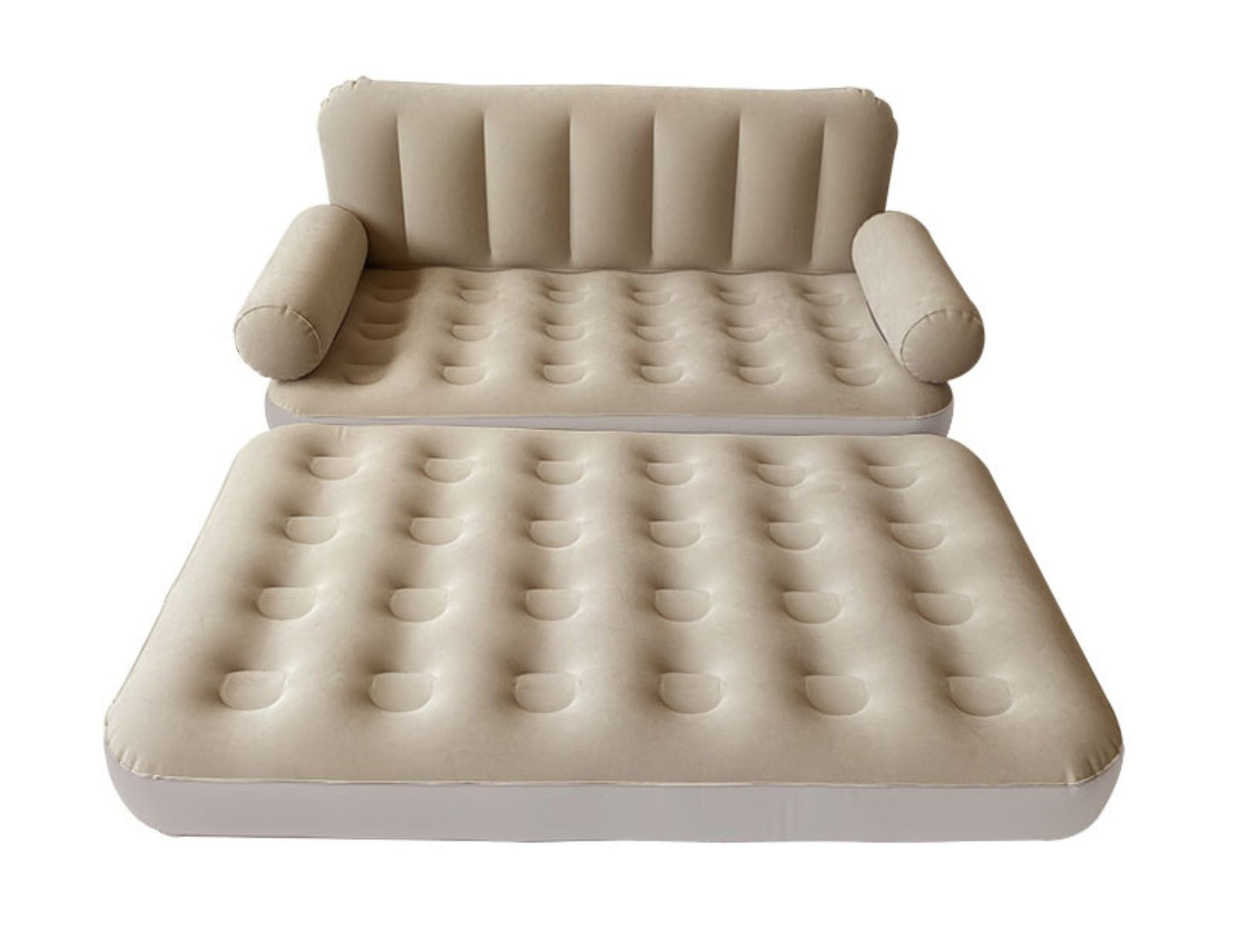 Inflatable Folding Sofa JR-5058 beige portable air sofa for indoor and outdoor use Qatar