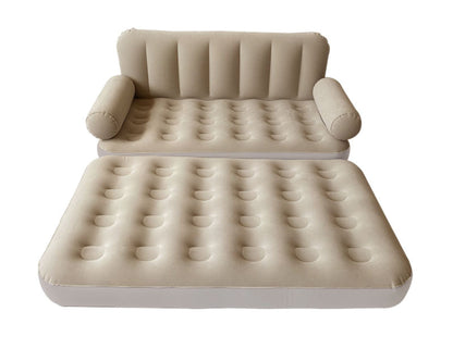 Inflatable Folding Sofa JR-5058 beige portable air sofa for indoor and outdoor use Qatar