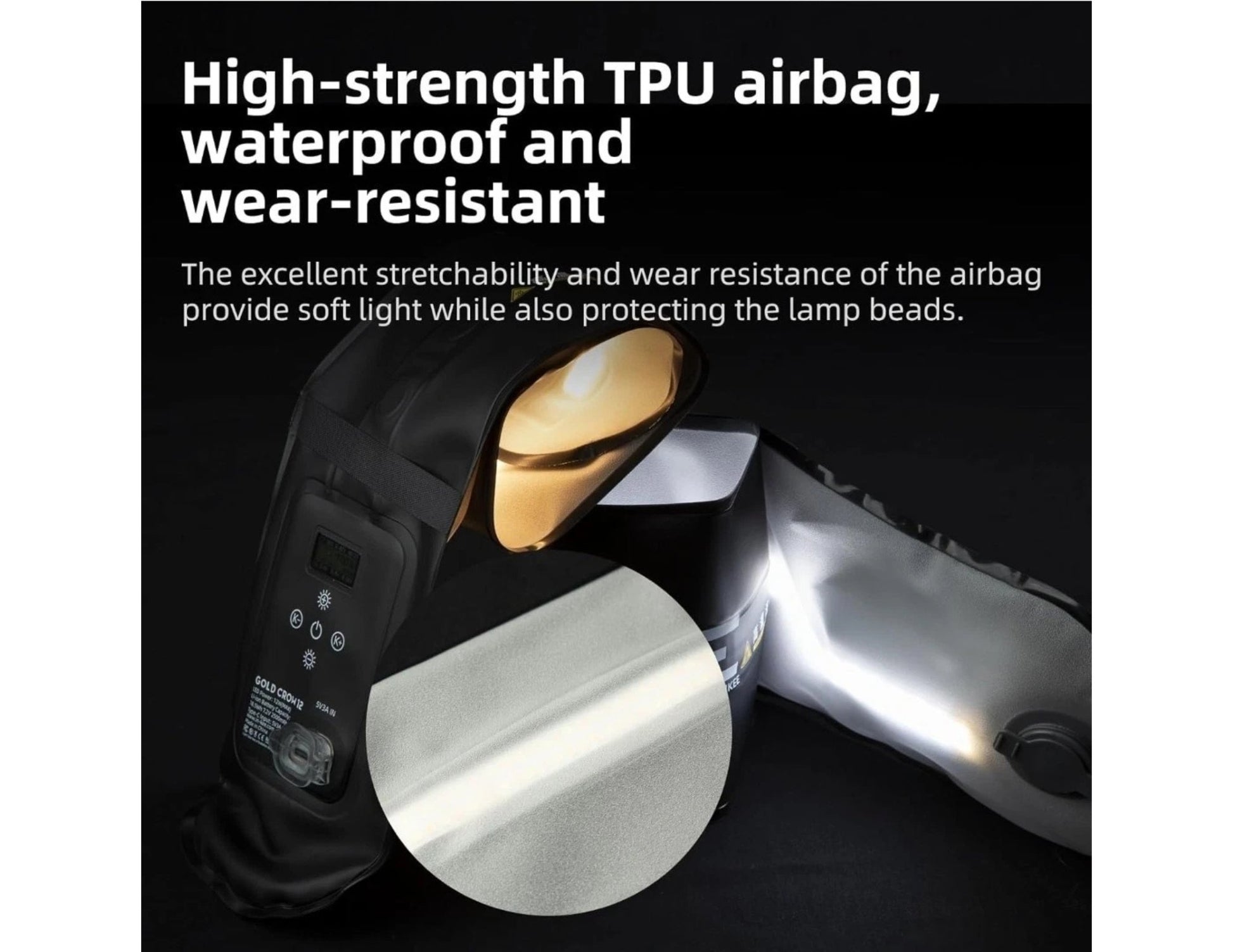 Inkee Gold Crow Air 12 bi-color tube light CRI95+ waterproof flexible LED 12W for photography Qatar