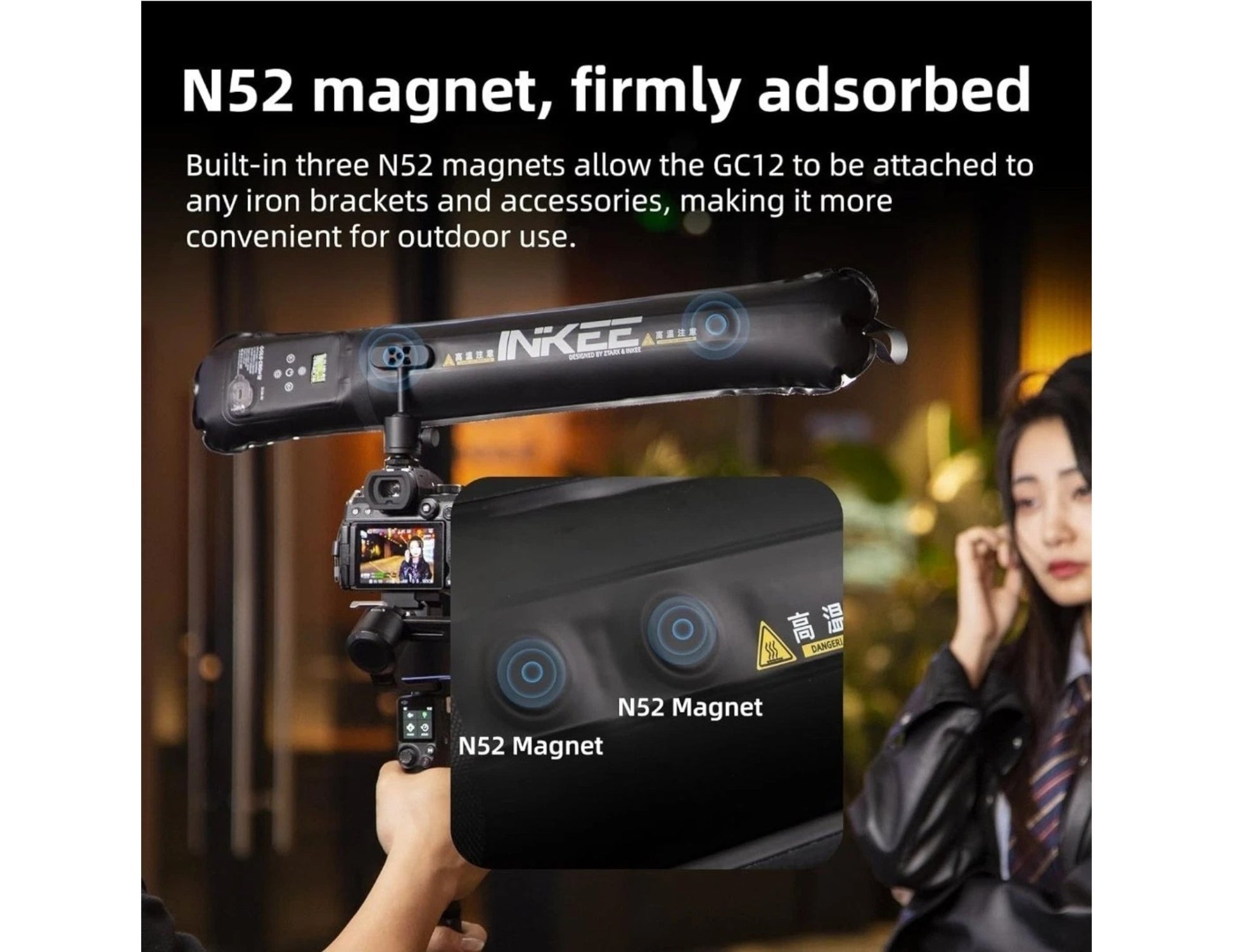 Inkee Gold Crow Air 12 bi-color tube light CRI95+ waterproof flexible LED 12W for photography Qatar