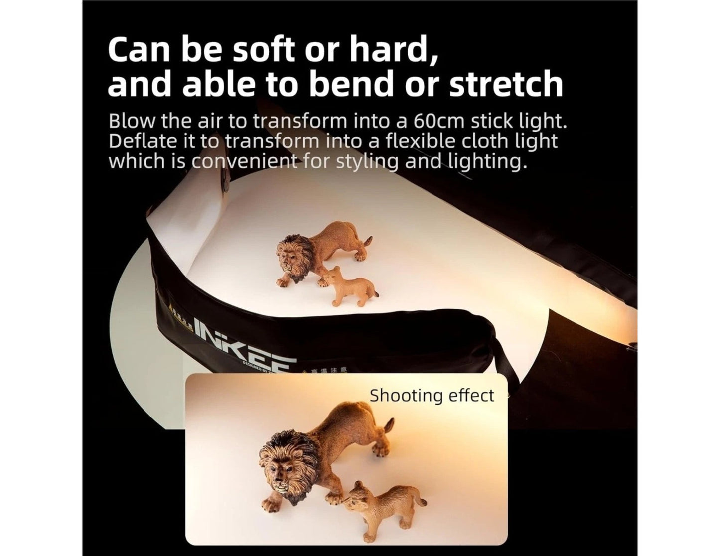 Inkee Gold Crow Air 12 bi-color tube light CRI95+ waterproof flexible LED 12W for photography Qatar