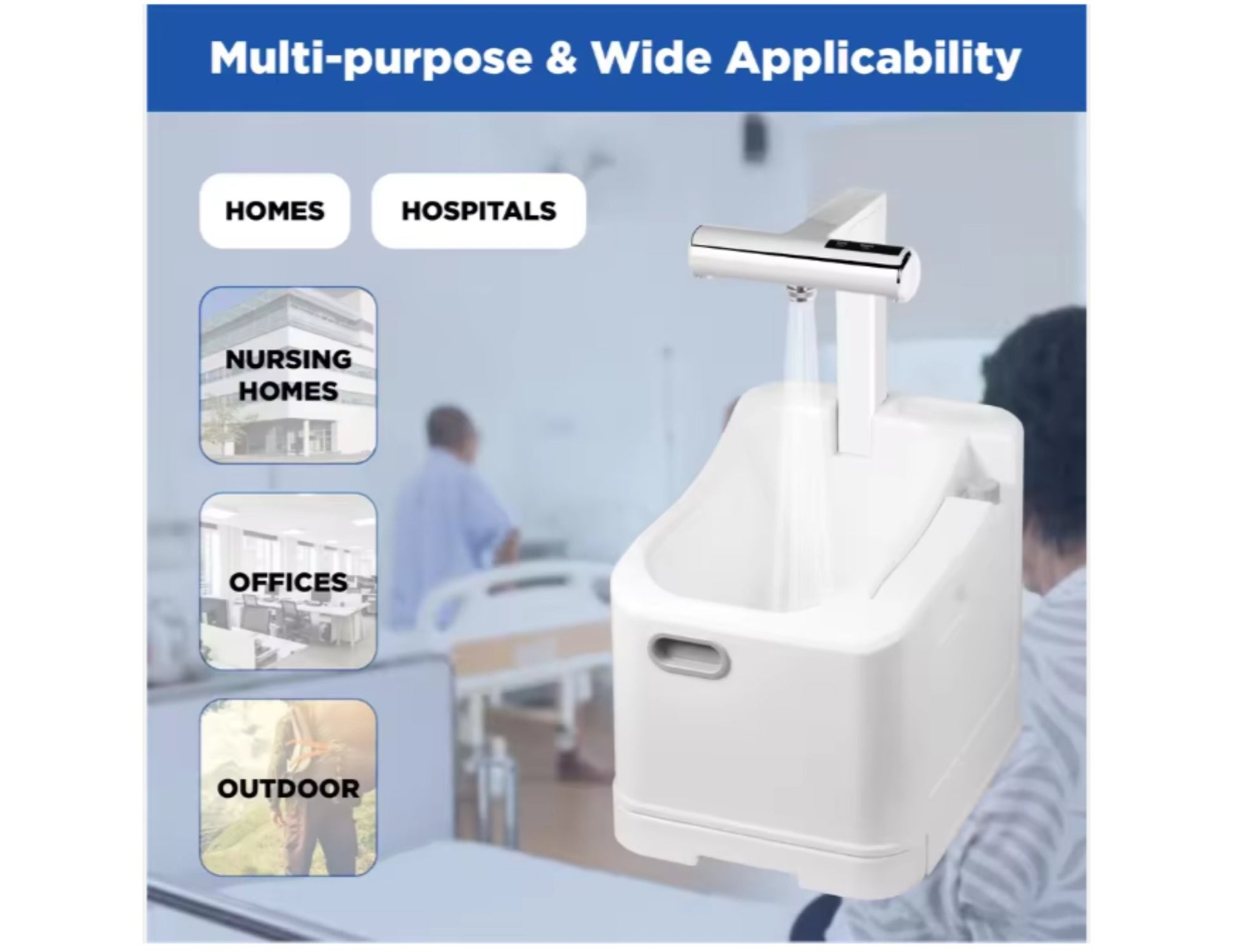 Innovia INNV-PW10 Wudu Machine 2.5L capacity sensor activated with built-in dryer available in Qatar