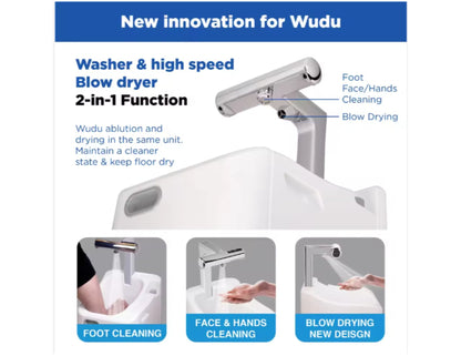 Innovia INNV-PW10 Wudu Machine 2.5L capacity sensor activated with built-in dryer available in Qatar