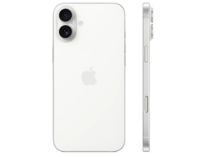 Apple iPhone 16 Plus back view in White