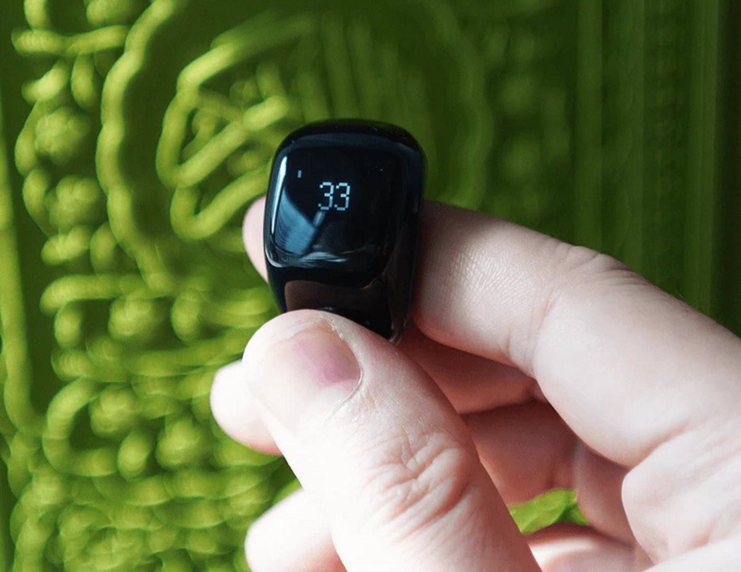 iQibla Zikr Ring Jood J01 smart tasbih ring with Athan reminders, step counter, and charging case Qatar