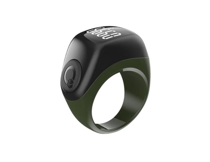 iQibla Zikr Ring Jood Lite J01T smart tasbih ring with prayer reminders and adjustable sizes, Thabthaba Store Qatar