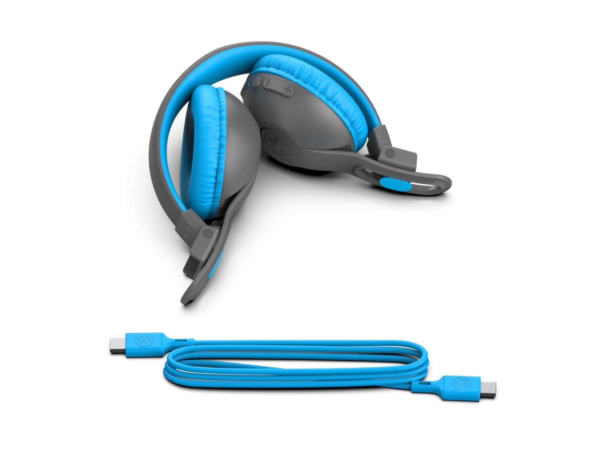 JLab JBuddies Studio 2 2-in-1 kids headphones, safe volume, gray/blue gray/pink, Qatar