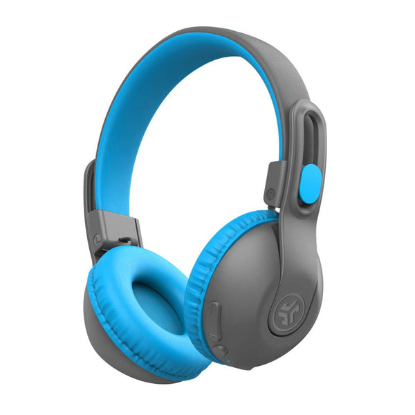JLab JBuddies Studio 2 Gray Blue kids wireless wired headphones with Volume Safe and Cloud Foam Qatar