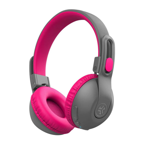 JLab JBuddies Studio 2 Gray Pink kids wireless wired headphones with Volume Safe and Cloud Foam Qatar
