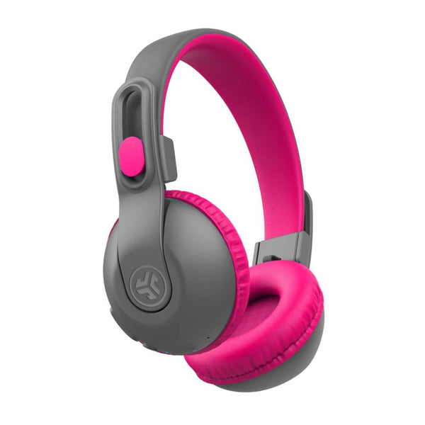JLab JBuddies Studio 2 Gray Pink kids wireless wired headphones with Volume Safe and Cloud Foam Qatar