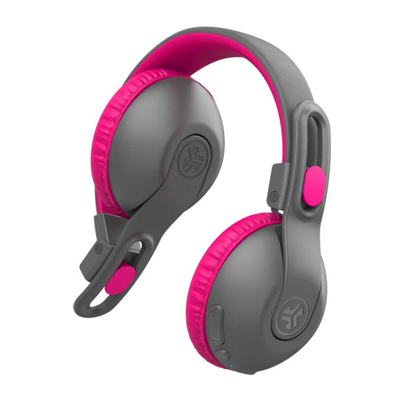 JLab JBuddies Studio 2 Gray Pink kids wireless wired headphones with Volume Safe and Cloud Foam Qatar