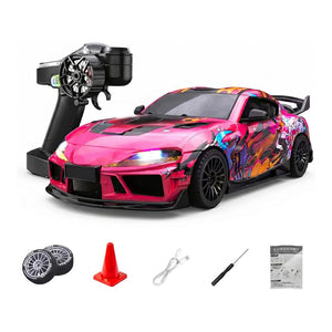 JXC Supra 1/43 mini RC drift car 4WD gyro stabilization Pink Qatar