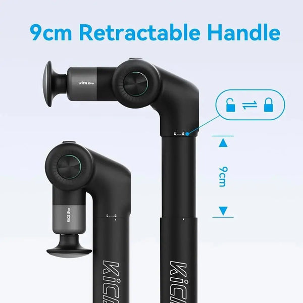 Kica Evo Fascia Massage Gun with Heat Therapy Foldable Deep Tissue Massager Cool Black Qatar