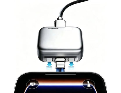 KUWAJIA KH-51 USB-C auto disconnect adapter 140W silver Qatar battery protection