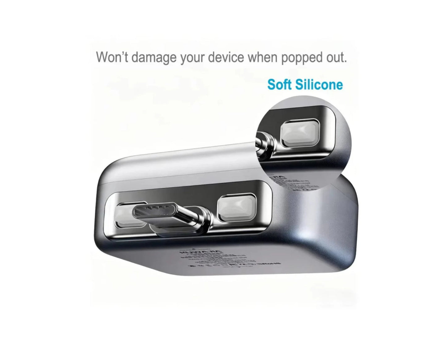 KUWAJIA KH-51 USB-C auto disconnect adapter 140W silver Qatar battery protection