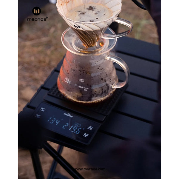 Macnoa digital coffee scale with timer and LED display Black Qatar