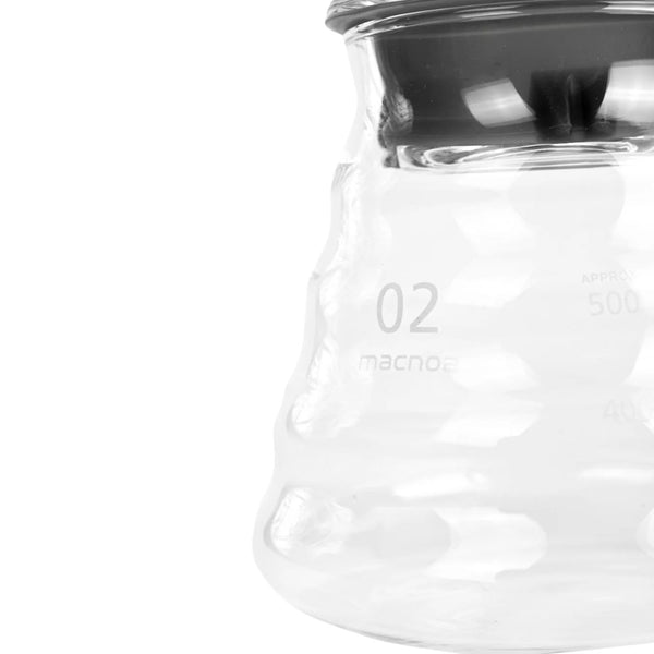 Macnoa MacPour Server 02 600ml transparent borosilicate glass coffee server Qatar