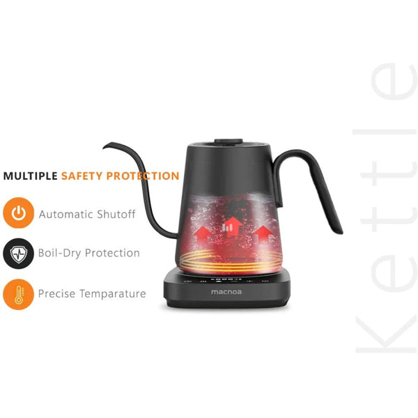 Macnoa MacSpout 800ml electric pour over kettle with temperature control Qatar