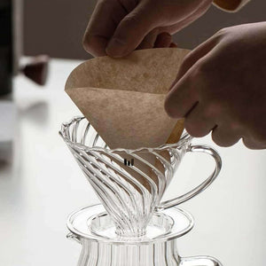 Macnoa MacV Drip V-shaped glass pour over coffee maker Transparent Qatar
