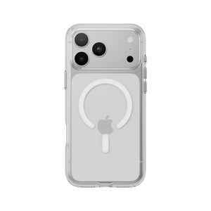 Mageasy Bright M Transparent White Ring clear case for iPhone 18 Pro Max with 90% optical transmittance and MagSafe in Qatar