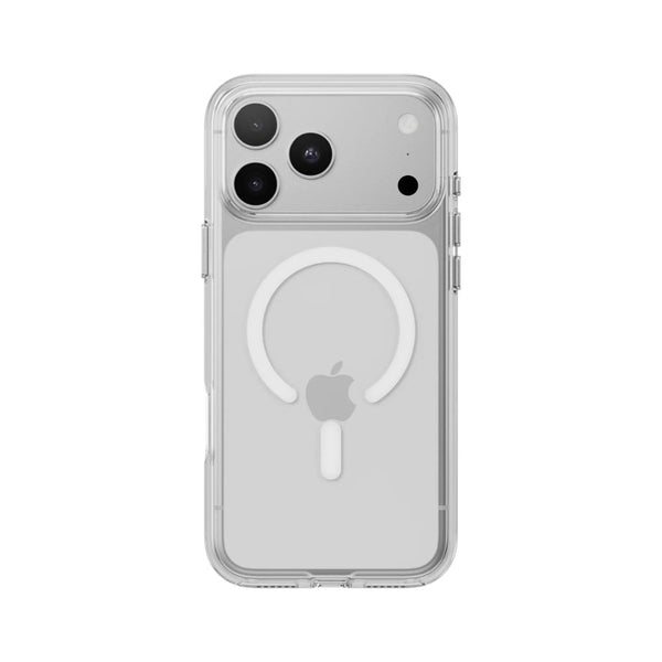 Mageasy Bright M Transparent White Ring clear case for iPhone 18 Pro Max with 90% optical transmittance and MagSafe in Qatar