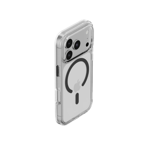 Mageasy Bright M Transparent Slate Ring clear case for iPhone 18 Pro with 90% optical transmittance and MagSafe in Qatar