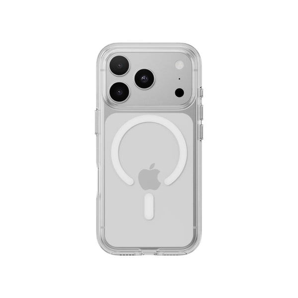 Mageasy Bright M Transparent White Ring clear case for iPhone 18 Pro with 90% optical transmittance and MagSafe in Qatar