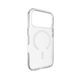 Mageasy Bright M Transparent White Ring clear case for iPhone 18 Pro with 90% optical transmittance and MagSafe in Qatar