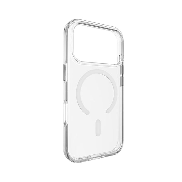 Mageasy Bright M Transparent White Ring clear case for iPhone 18 Pro with 90% optical transmittance and MagSafe in Qatar