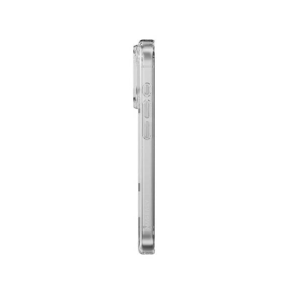 Mageasy Bright M Transparent White Ring clear case for iPhone 18 Pro with 90% optical transmittance and MagSafe in Qatar