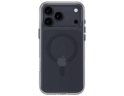 MagEasy Bright M Never Yellowing Protective Clear Case for iPhone 17 Series, MagSafe ring, metal buttons, 16ft drop-proof, anti-yellow, at Thabthaba Store Qatar
