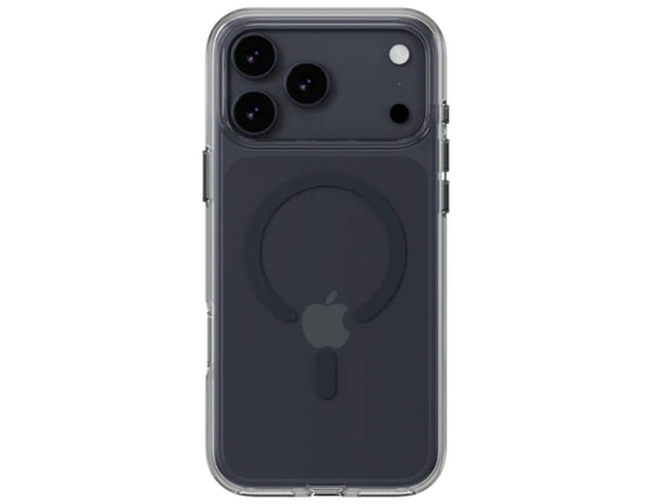 MagEasy Bright M Never Yellowing Protective Clear Case for iPhone 17 Series, MagSafe ring, metal buttons, 16ft drop-proof, anti-yellow, at Thabthaba Store Qatar