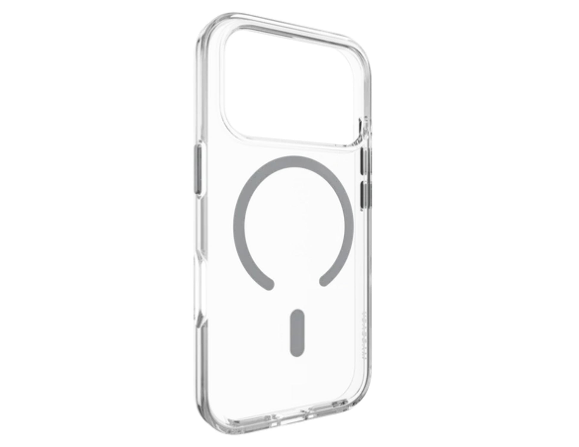 MagEasy Bright M Never Yellowing Protective Clear Case for iPhone 17 Series, MagSafe ring, metal buttons, 16ft drop-proof, anti-yellow, at Thabthaba Store Qatar
