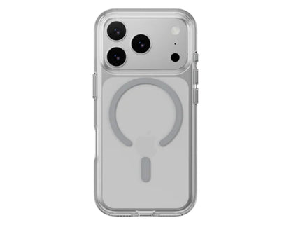 MagEasy Bright M Never Yellowing Protective Clear Case for iPhone 17 Series, MagSafe ring, metal buttons, 16ft drop-proof, anti-yellow, at Thabthaba Store Qatar