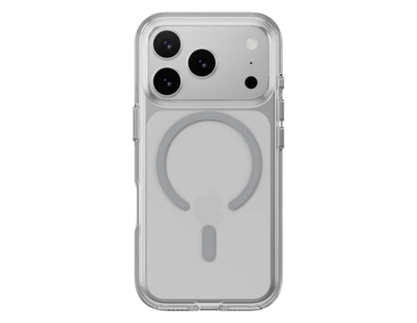 MagEasy Bright M Never Yellowing Protective Clear Case for iPhone 17 Series, MagSafe ring, metal buttons, 16ft drop-proof, anti-yellow, at Thabthaba Store Qatar