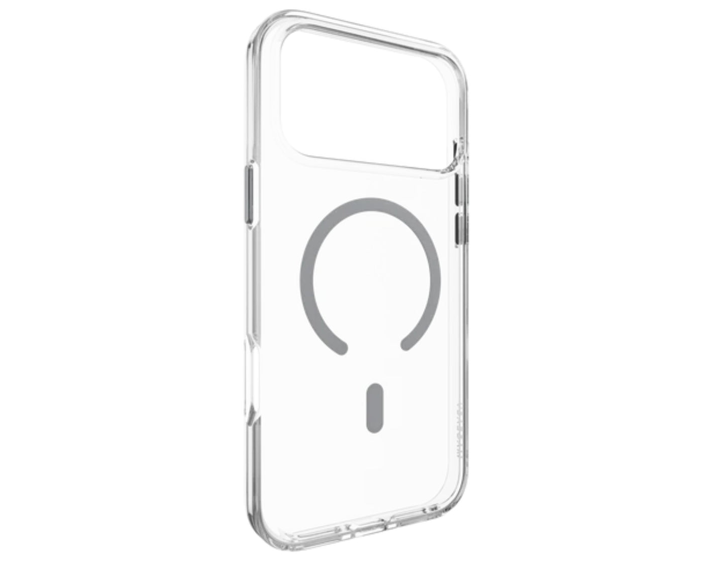 MagEasy Bright M Never Yellowing Protective Clear Case for iPhone 17 Series, MagSafe ring, metal buttons, 16ft drop-proof, anti-yellow, at Thabthaba Store Qatar