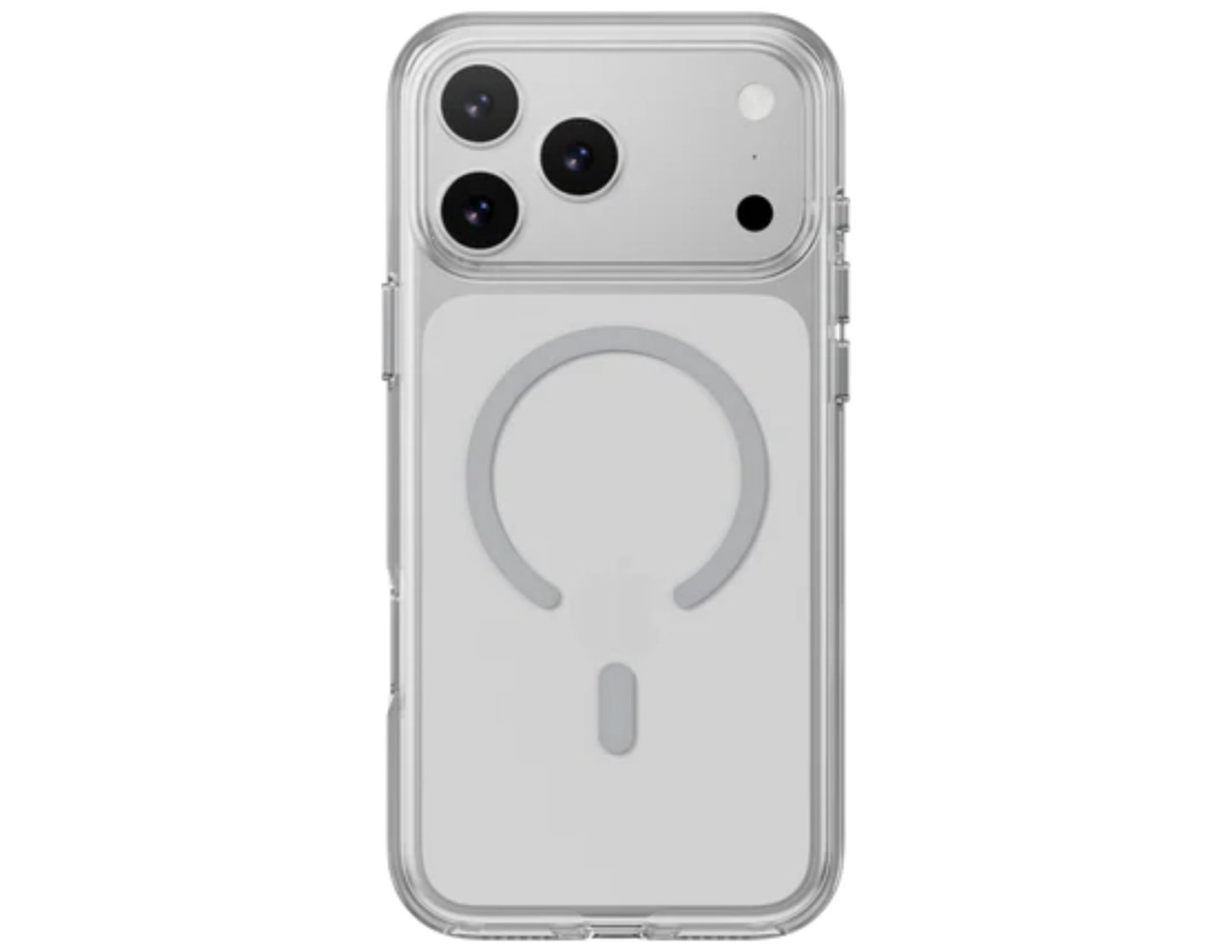 MagEasy Bright M Never Yellowing Protective Clear Case for iPhone 17 Series, MagSafe ring, metal buttons, 16ft drop-proof, anti-yellow, at Thabthaba Store Qatar