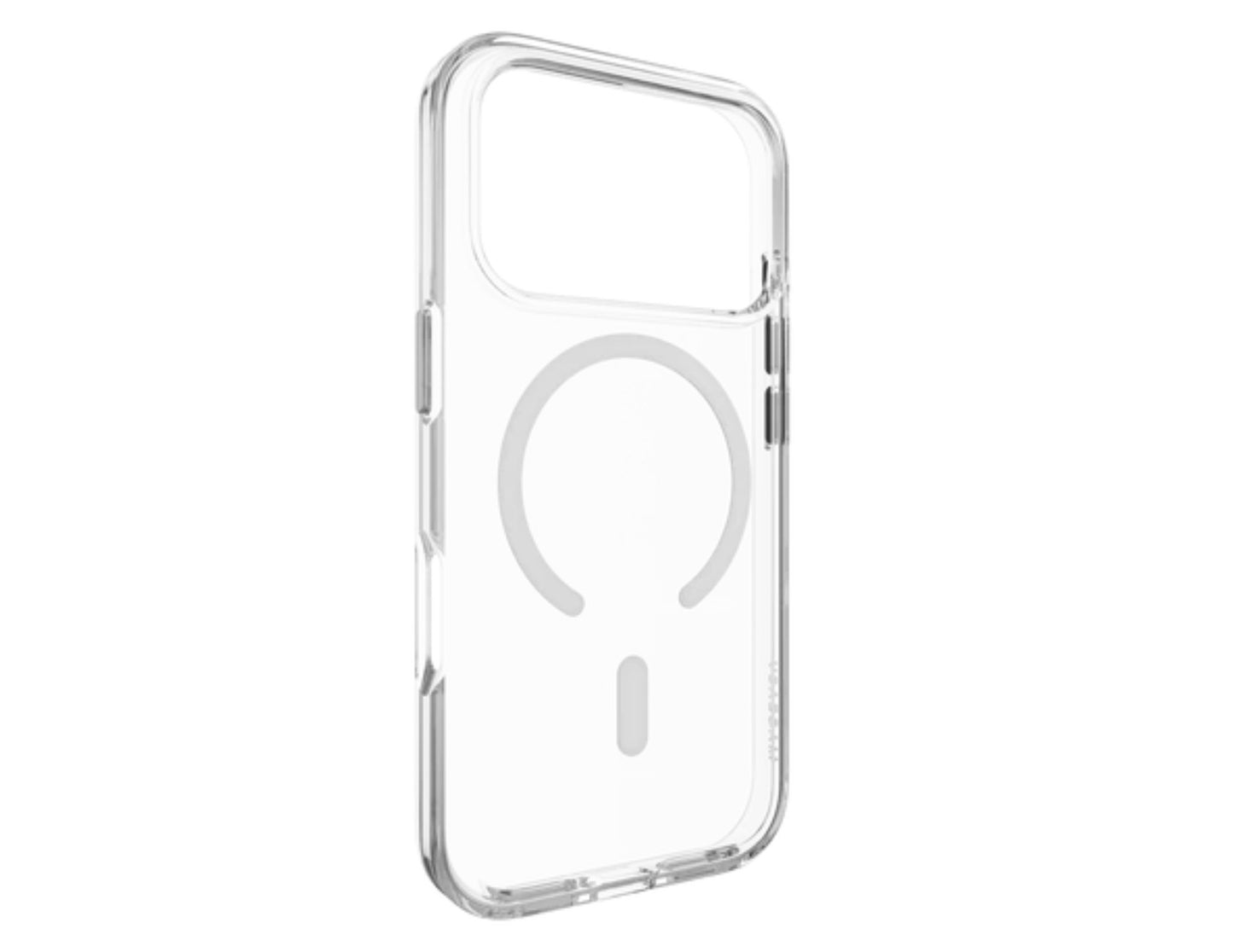 MagEasy Bright M Never Yellowing Protective Clear Case for iPhone 17 Series, MagSafe ring, metal buttons, 16ft drop-proof, anti-yellow, at Thabthaba Store Qatar