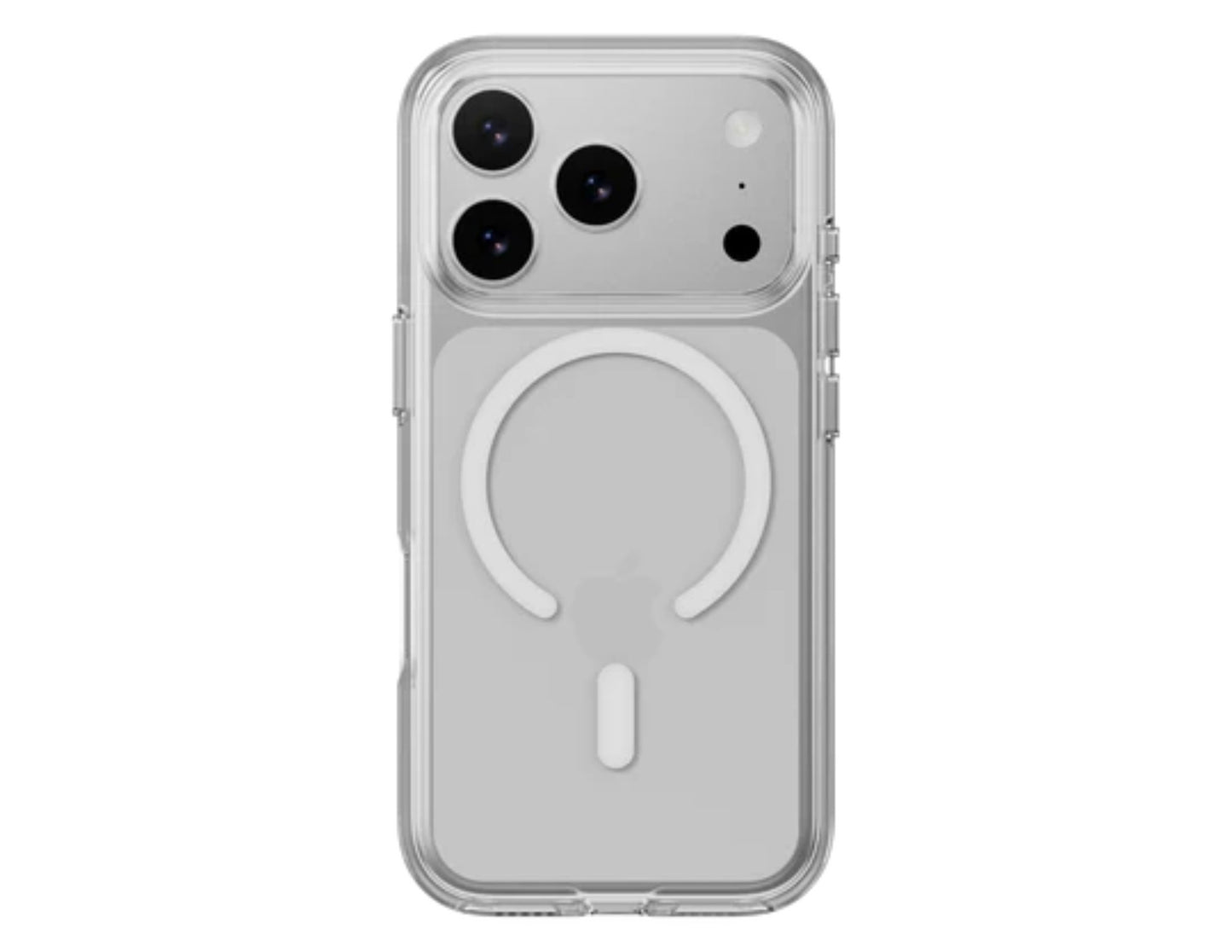 MagEasy Bright M Never Yellowing Protective Clear Case for iPhone 17 Series, MagSafe ring, metal buttons, 16ft drop-proof, anti-yellow, at Thabthaba Store Qatar