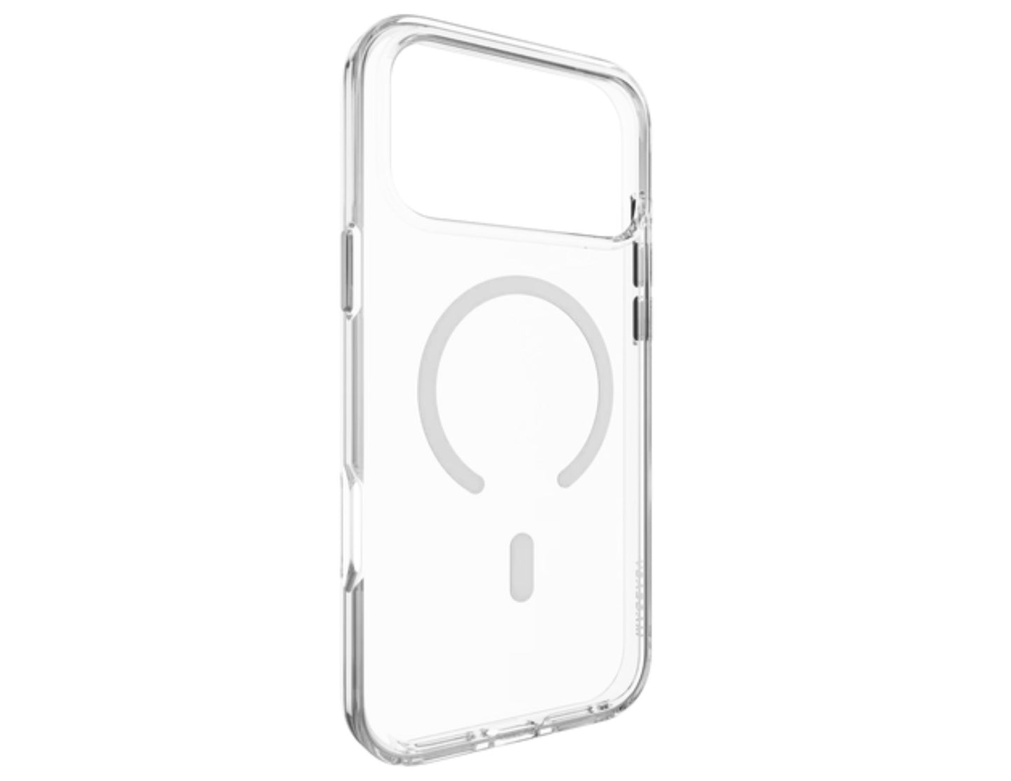 MagEasy Bright M Never Yellowing Protective Clear Case for iPhone 17 Series, MagSafe ring, metal buttons, 16ft drop-proof, anti-yellow, at Thabthaba Store Qatar